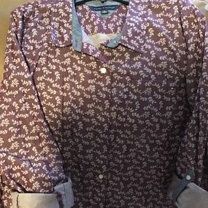 Women’s burgundy blouse
